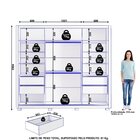 Guarda Roupa Casal 2 Portas 4 Gavetas Premier Branco