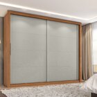 Guarda-roupa Casal 2 Portas 4 Gavetas Premier Cinamomo / Areia