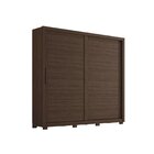 Guarda Roupa Casal 2 Portas 4 Gavetas Premier Nogueira