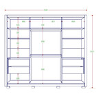 Guarda Roupa Casal 2 Portas 4 Gavetas Premier Zanzini