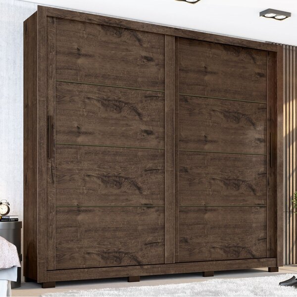 Guarda Roupa Casal 2 Portas 4 Gavetas Premier Zanzini Jacaran