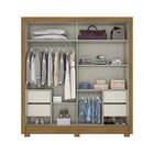 Guarda Roupa Casal 2 Portas 4 Gavetas Varsóvia Espresso Móvei