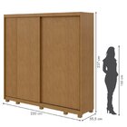 Guarda Roupa Casal 2 Portas 4 Gavetas Velaris Móveis Lopas Am