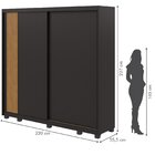 Guarda Roupa Casal 2 Portas 4 Gavetas Velaris Móveis Lopas Pr