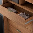 Guarda-roupa Casal 2 Portas 5 Gavetas Autes Álamo/preto