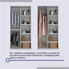Guarda Roupa Casal 2 Portas 6 Gavetas 100% Mdf Coliseu Branco