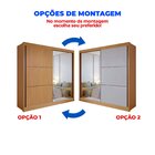 Guarda Roupa Casal 2 Portas 6 Gavetas 100% Mdf Coliseu Cinamo