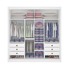 Guarda-roupa Casal 2 Portas 6 Gavetas 100% Mdf Coliseu Ripado