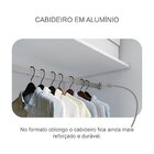 Guarda Roupa Casal 2 Portas 6 Gavetas 100% Mdf Com Espelho Bl