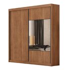 Guarda Roupa Casal 2 Portas 6 Gavetas 100% Mdf Com Espelho Tr