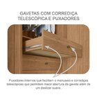 Guarda Roupa Casal 2 Portas 6 Gavetas 100% Mdf Com Espelho Tr