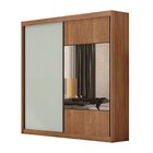 Guarda Roupa Casal 2 Portas 6 Gavetas 100% Mdf Com Espelho Tr