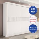 Guarda-roupa Casal 2 Portas 6 Gavetas 100% Mdf Hawai Ripado B