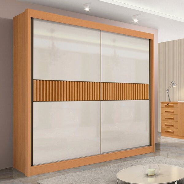 Guarda-roupa Casal 2 Portas 6 Gavetas 100% Mdf Hawai Ripado C