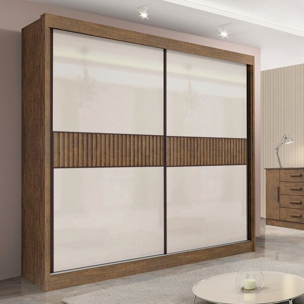 Guarda-roupa Casal 2 Portas 6 Gavetas 100% Mdf Hawai Ripado O