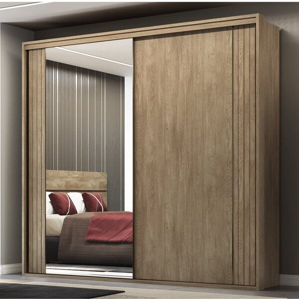 Guarda-roupa Casal 2 Portas 6 Gavetas 100% Mdf Imperium Carva