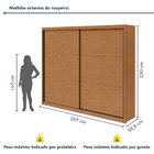 Guarda-roupa Casal 2 Portas 6 Gavetas 100% Mdf Toronto