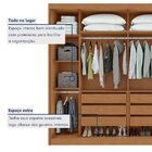 Guarda-roupa Casal 2 Portas 6 Gavetas 100% Mdf Toronto