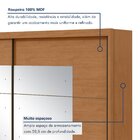 Guarda-roupa Casal 2 Portas 6 Gavetas 100% Mdf Toronto Com Es