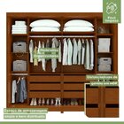 Guarda-roupa Casal 2 Portas 6 Gavetas 100% Mdf Toronto Com Es