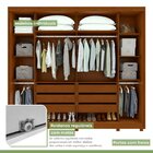 Guarda-roupa Casal 2 Portas 6 Gavetas 100% Mdf Toronto Com Pés