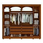 Guarda-roupa Casal 2 Portas 6 Gavetas 100% Mdf Toronto Com Pés