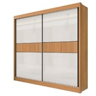 Guarda Roupa Casal 2 Portas 6 Gavetas - Cancun Ripado-cinamom