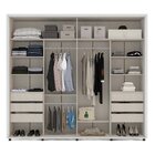 Guarda Roupa Casal 2 Portas 6 Gavetas Coimbra Flex Color Bran