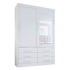 Guarda Roupa Casal 2 Portas 6 Gavetas Com Espelho Atlanta Bra