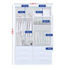 Guarda Roupa Casal 2 Portas 6 Gavetas Com Espelho Atlanta Bra