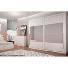 Guarda Roupa Casal 2 Portas 6 Gavetas Com Espelho Saigon Plus