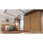 Guarda Roupa Casal 2 Portas 6 Gavetas Egeu  Cumaru