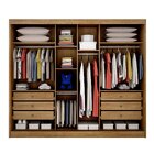 Guarda Roupa Casal 2 Portas 6 Gavetas Egeu  Cumaru