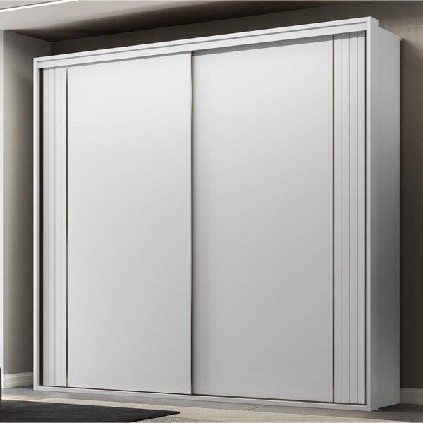 Guarda-roupa Casal 2 Portas 6 Gavetas Imperium Branco