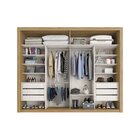 Guarda Roupa Casal 2 Portas 6 Gavetas Plus Zanzini Freijó/pre