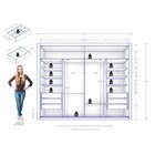 Guarda Roupa Casal 2 Portas 6 Gavetas Plus Zanzini Freijó/pre