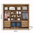 Guarda-roupa Casal 2 Portas 6 Gavetas Servilha
