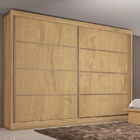 Guarda Roupa Casal 2 Portas 6 Gavetas - Sevilha-amêndoa - Mad