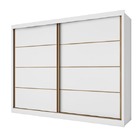 Guarda Roupa Casal 2 Portas 6 Gavetas - Sevilha-branco Acetin