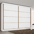 Guarda Roupa Casal 2 Portas 6 Gavetas - Sevilha-branco Acetin