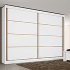 Guarda Roupa Casal 2 Portas 6 Gavetas - Sevilha-branco Acetin