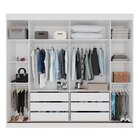 Guarda Roupa Casal 2 Portas 6 Gavetas Trancoso Branco Neve