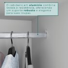 Guarda Roupa Casal 2 Portas 6 Gavetas Trancoso Branco Neve