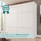 Guarda Roupa Casal 2 Portas 6 Gavetas Trancoso Branco Neve