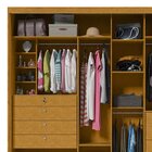 Guarda Roupa Casal 2 Portas 7 Gavetas Com Espelho Apolo 100%