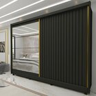 Guarda Roupa Casal 2 Portas 7 Gavetas Com Espelho Apolo 100%