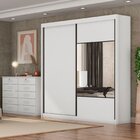 Guarda Roupa Casal 2 Portas 8 Gavetas 100% Mdf Com Espelho Tr