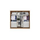 Guarda Roupa Casal 2 Portas 8 Gavetas Geom Plus Novo Horizont