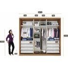 Guarda Roupa Casal 2 Portas 8 Gavetas Geom Plus Novo Horizont