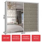Guarda-roupa Casal 2 Portas Com 1 Espelho 100% Mdf 1911e1ca B